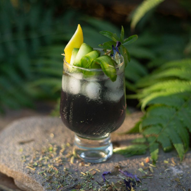 Out of the Blue Mocktail Recipe for Dry July